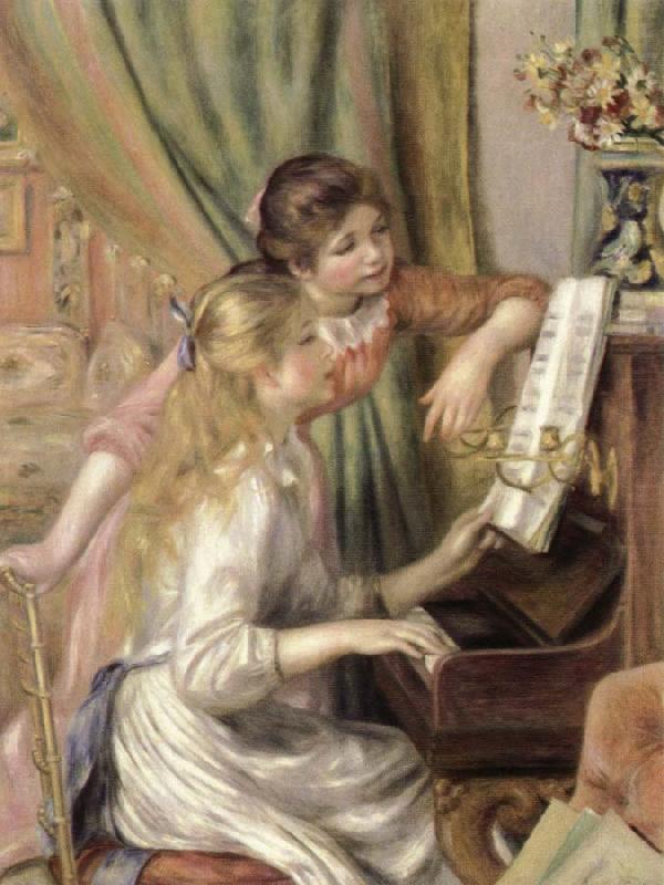 young girls at the piano, Pierre-Auguste Renoir